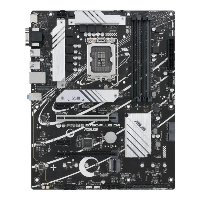 Carte mère Asus PRIME B760-PLUS D4 Socket LGA 1700 Chipset Intel B760 ATX avec Intel LAN, HDMI, USB 3.2 et 4x DIMM DDR4 - 90MB1CW0-M1EAY0