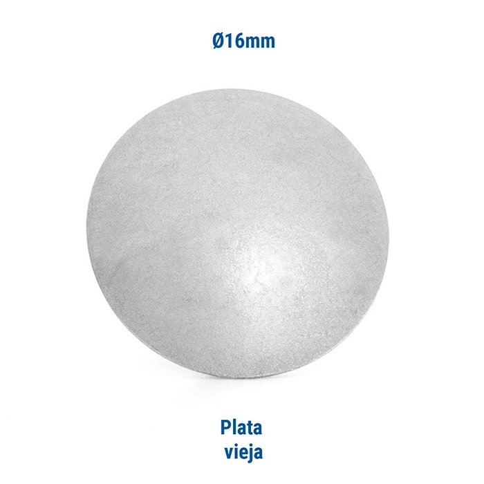 HEICO Tachuela lisa en fer Ø16 mm avec finition argent vieilli - Lot de 5000 unités HEICO Tachuela lisa en fer Ø16 mm avec finition argent vieilli - Lot de 5000 unités