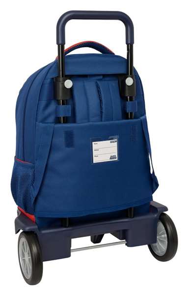 Safta Mochila grande à roulettes compacte Super Mario "Mamma Mia" - Sac à dos pour enfant - 33 x 45 x 22 cm