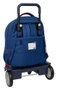 Safta Mochila grande à roulettes compacte Super Mario "Mamma Mia" - Sac à dos pour enfant - 33 x 45 x 22 cm