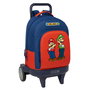 Cartable Super Mario Mamma mia Rouge Blue marine 33 x 45 x 22 cm