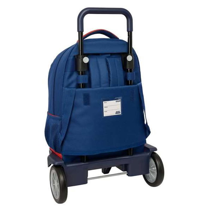 Safta Cartable Super Mario Mamma Mia Rouge et Blue marine avec roulettes Safta Cartable Super Mario Mamma Mia Rouge et Blue marine avec roulettes