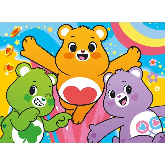 Liscianigiochi Puzzle MaxiFloor - Coffret de 4 puzzles de sol Care Bears (Bisounours) - 48 pièces chacun - À partir de 4 ans