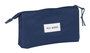 Real Madrid - Trousse triple fille, marin, 22 x 12 x 3 cm - Article officiel licencié