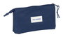 Real Madrid - Trousse triple fille, marin, 22 x 12 x 3 cm - Article officiel licencié