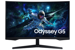 Samsung Ecran PC Gaming Curved Odyssey G5 Série 3 (LS32CG554EU / LS32CG554EUXEN) 32 Pouces Noir, 144 Hz, QHD, 1ms, HDR 400, AMD FreeSync Premium