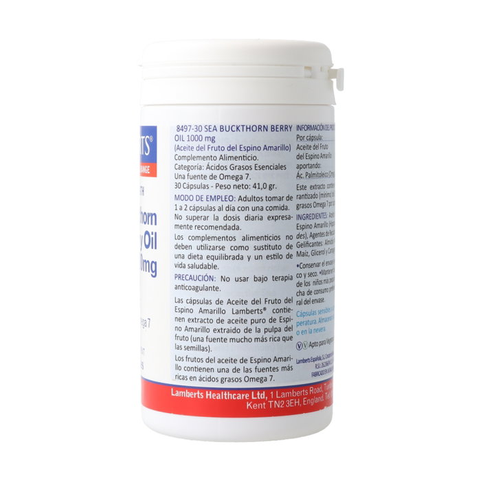LAMBERTS Huile de fruit d'aubépine maritime 1000 mg LAMBERTS Huile de fruit d'aubépine maritime 1000 mg