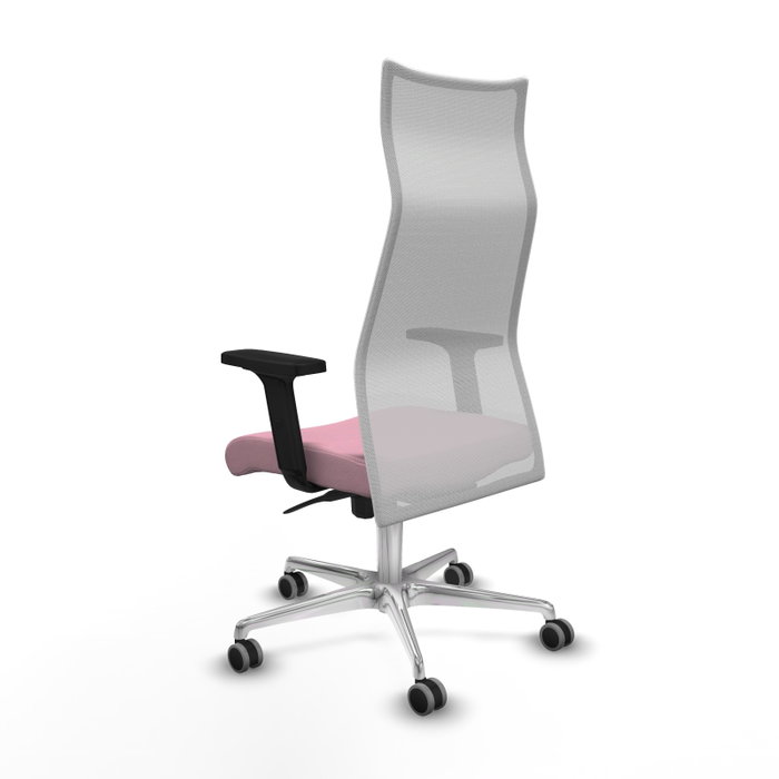 Piqueras y Crespo Chaise de Bureau Albacete Rose et Blanc