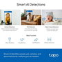TP-Link Tapo C220 Caméra IP de sécurité intérieure WiFi 1080p avec détection de mouvement et vision nocturne