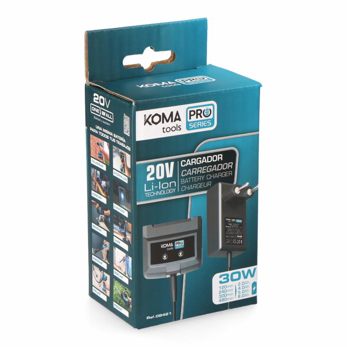 Chargeur de batterie Koma Tools 30 W