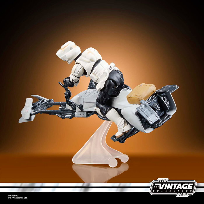 HASBRO Figurine Speeder Bike Scout Trooper & Grogu The Mandalorian Star Wars 9 cm avec accessoires