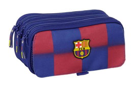 Safta Coffret de rangement triple F.C. Barcelona - 1ère équipe 25/26 - 21,5 x 10 x 8 cm - Âge recommandé : 3 ans et plus