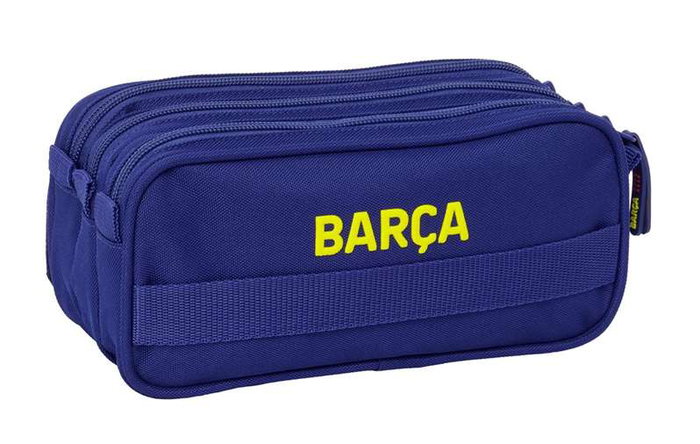 Safta Coffret de rangement triple F.C. Barcelona - 1ère équipe 25/26 - 21,5 x 10 x 8 cm - Âge recommandé : 3 ans et plus