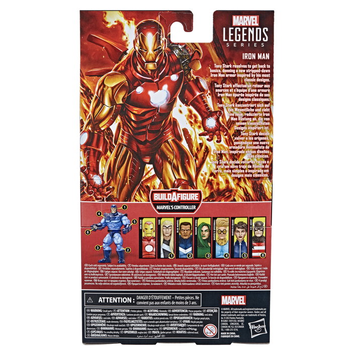 Hasbro Marvel Legends Iron Man Figurine PVC Articulée 15 cm avec Accessoires