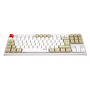 Phoenix Royal Teclado Gaming Mécanique 87 Touches Switches Outemu Brown PBT Blanc