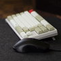 Phoenix Royal Teclado Gaming Mécanique 87 Touches Switches Outemu Brown PBT Blanc