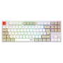 Phoenix Royal Teclado Gaming Mécanique 87 Touches Switches Outemu Brown PBT Blanc