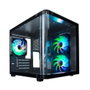 Coolbox GM100 Vision Boîtier PC Gaming MicroATX ARGB Verre Trempé Noir