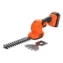 Black+Decker BCSS18D1-QW Cisaille 2-en-1 sculpte-haies et cisaille à gazon 18V
