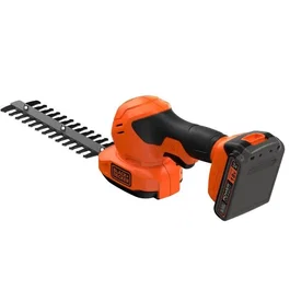 Black+Decker BCSS18D1-QW Cisaille 2-en-1 sculpte-haies et cisaille à gazon 18V