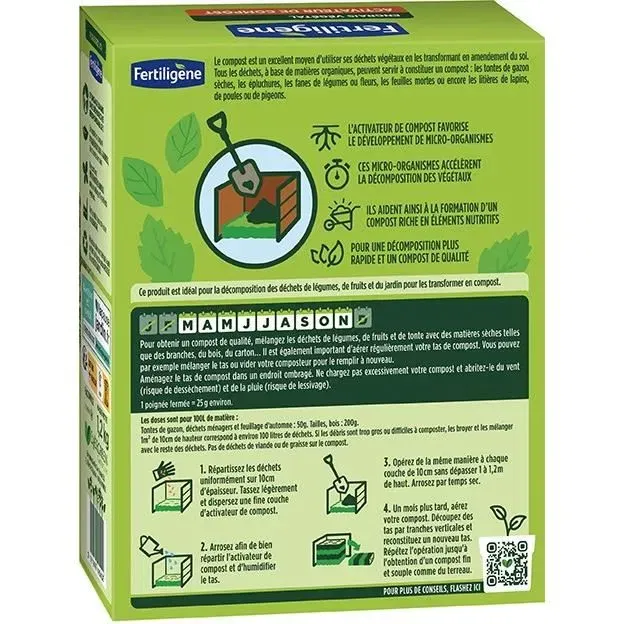 Fertiligene - Activateur de Compost FACOMP12 - 1,2 kg - Accélère la décomposition des déchets