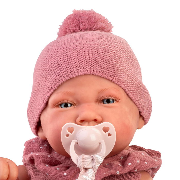 Muñecas Antonio Juan Poupée Reborn Sweet Realista Bébé Fille avec Pelele, Mantita et Pañal - 42 cm - Référence 80220