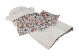 Creaciones Llopis - Manteau de pluie pour enfants à capuche réversible avec motif jungle, 90 x 66 cm