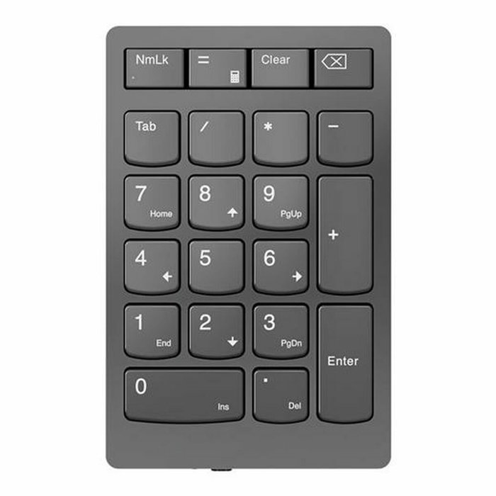 Lenovo Pavé numérique sans fil 2.4 GHz, 21 touches tactiles, Gris