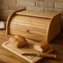 Cosy & Trendy Boîte à pain avec couvercle Bois 40 x 27 x 18 cm Tiroir Rangement Pains et Viennoiseries