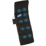 JOCCA Matelas Massage 6163 - 10 Moteurs - 5 Modes - Fonction Chaleur - 172 x 57 x 4 cm - Noir - 100% Polyester