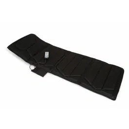 JOCCA Matelas Massage 6163 - 10 Moteurs - 5 Modes - Fonction Chaleur - 172 x 57 x 4 cm - Noir - 100% Polyester