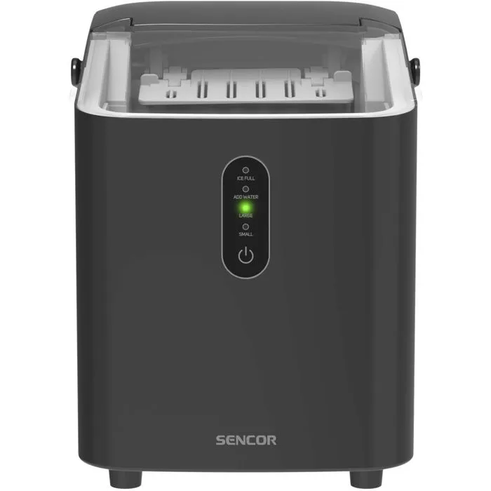 Sencor SIM 2500BK - Machine à Glaçons Portative, 12 kg/jour, 8 glaçons en 8 min, Fonction Arrêt Automatique, 1L Sencor SIM 2500BK - Machine à Glaçons Portative, 12 kg/jour, 8 glaçons en 8 min, Fonction Arrêt Automatique, 1L