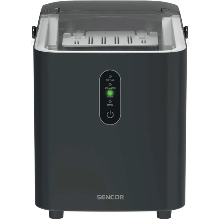 Sencor SIM 2500BK - Machine à Glaçons Portative, 12 kg/jour, 8 glaçons en 8 min, Fonction Arrêt Automatique, 1L Sencor SIM 2500BK - Machine à Glaçons Portative, 12 kg/jour, 8 glaçons en 8 min, Fonction Arrêt Automatique, 1L