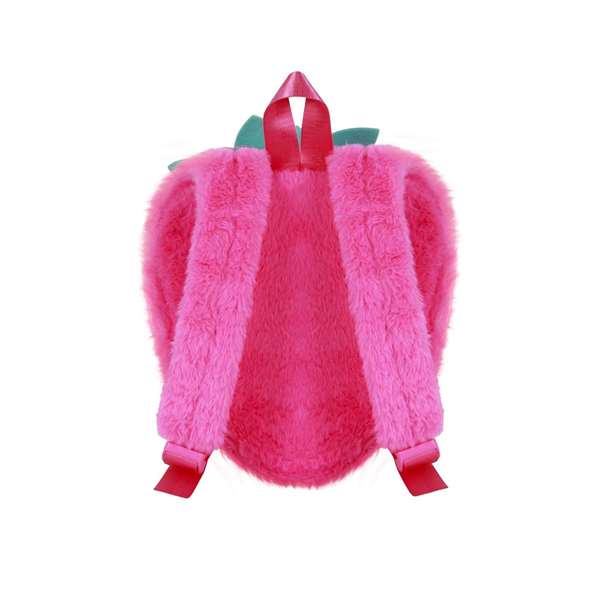 Karactermania Kuromi Sac à dos en peluche motif Fraise - Polièster, compartiment principal avec fermeture éclair, bretelles ajustables - 30x30x10 cm