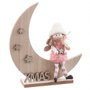 BigBuy Home Figurine Décorative Rose Naturel Lune