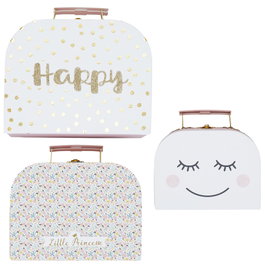 Home Deco Kids Ensemble de 3 malettes en carton
