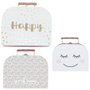 Home Deco Kids Ensemble de 3 malettes en carton
