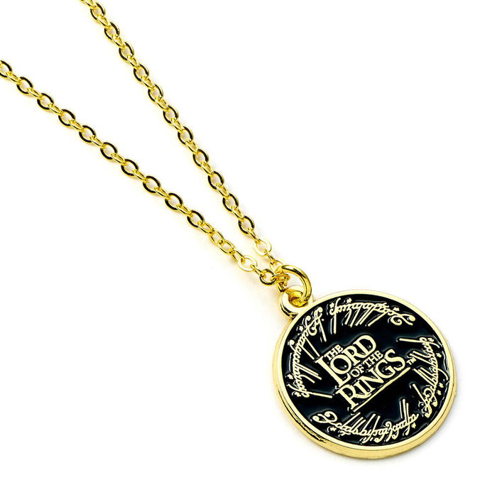 THE CARAT SHOP Colgante Logo El Señor de los Anillos - Collier Doré en Alliage de Zinc avec Pendentif Logotipe Lord of the Rings THE CARAT SHOP Colgante Logo El Señor de los Anillos - Collier Doré en Alliage de Zinc avec Pendentif Logotipe Lord of the Rings