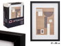 GIFTDECOR Cadre photo mural en bois noir avec passe-partout 21x30cm