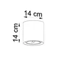 Cullo [SOL-SL.0645] Lampe de Plafond en Béton - Série Moderne et Durable