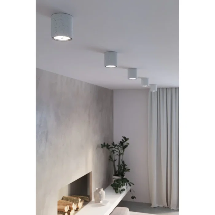 Cullo [SOL-SL.0645] Lampe de Plafond en Béton - Série Moderne et Durable