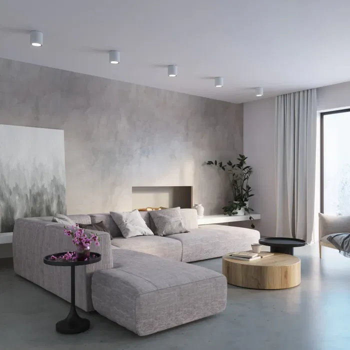 SOL Lampe de plafond "Cullo" SOL-SL.0645 en béton