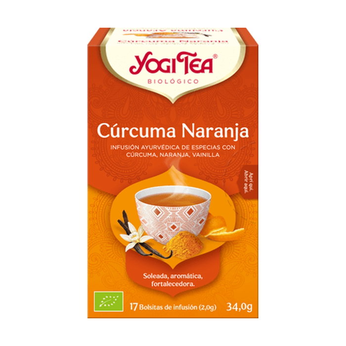 YOGI TEA Infusion Cúrcuma Naranja 17 sachets