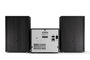 Sharp Micro Système Audio XL-B517D 45 W Noir - 2.0 avec CD, Bluetooth 5.0, DAB+, Radio FM, Lecteur USB et Haut-parleurs en Bois