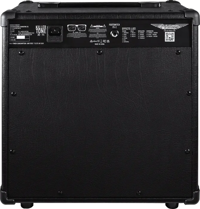 ASHDOWN Ampli Guitare Combo Killer Tone Efx 1X10" 30W