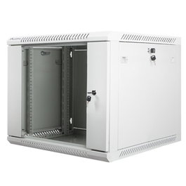 Lanberg Armario mural 19 pouces 9U 600x600 mm gris pour réseau et télécommunications