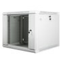 Lanberg Armario mural 19 pouces 9U 600x600 mm gris pour réseau et télécommunications
