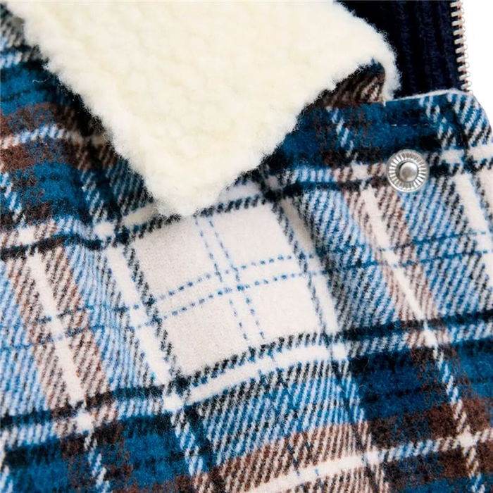 Chemise à manches longues homme Jack & Jones Jjzac Teddy Overshirt Ls Bleu foncé 41