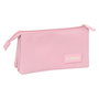 Trousse Fourre-Tout Triple El Ganso Pink Rose 22 x 12 x 3 cm