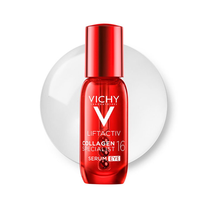 Vichy Sérum Contour des Yeux LIFTACTIV COLLAGEN SPECIALIST 16, 1 Unité - Technologie Co-Bonding, 16 Collagènes, Applicateur Triple